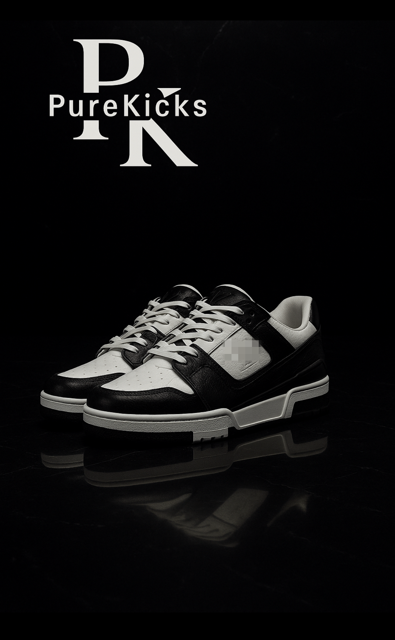LVN  Trainers White And Black