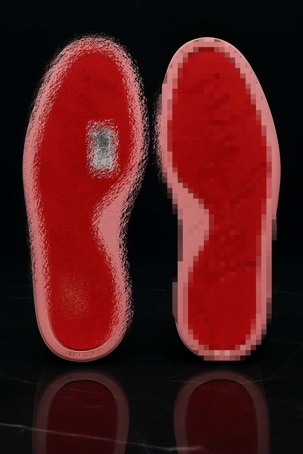 Pink White Red buttons